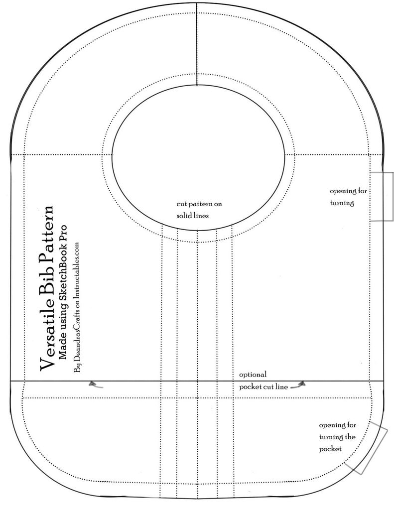 6 Best Images Of Baby Binky Bib Pattern Printable Template Free 