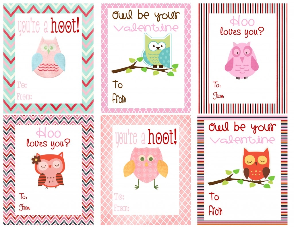 6 Best Images Of Printable Owl Valentine 39 s Day Cards Free Printable 