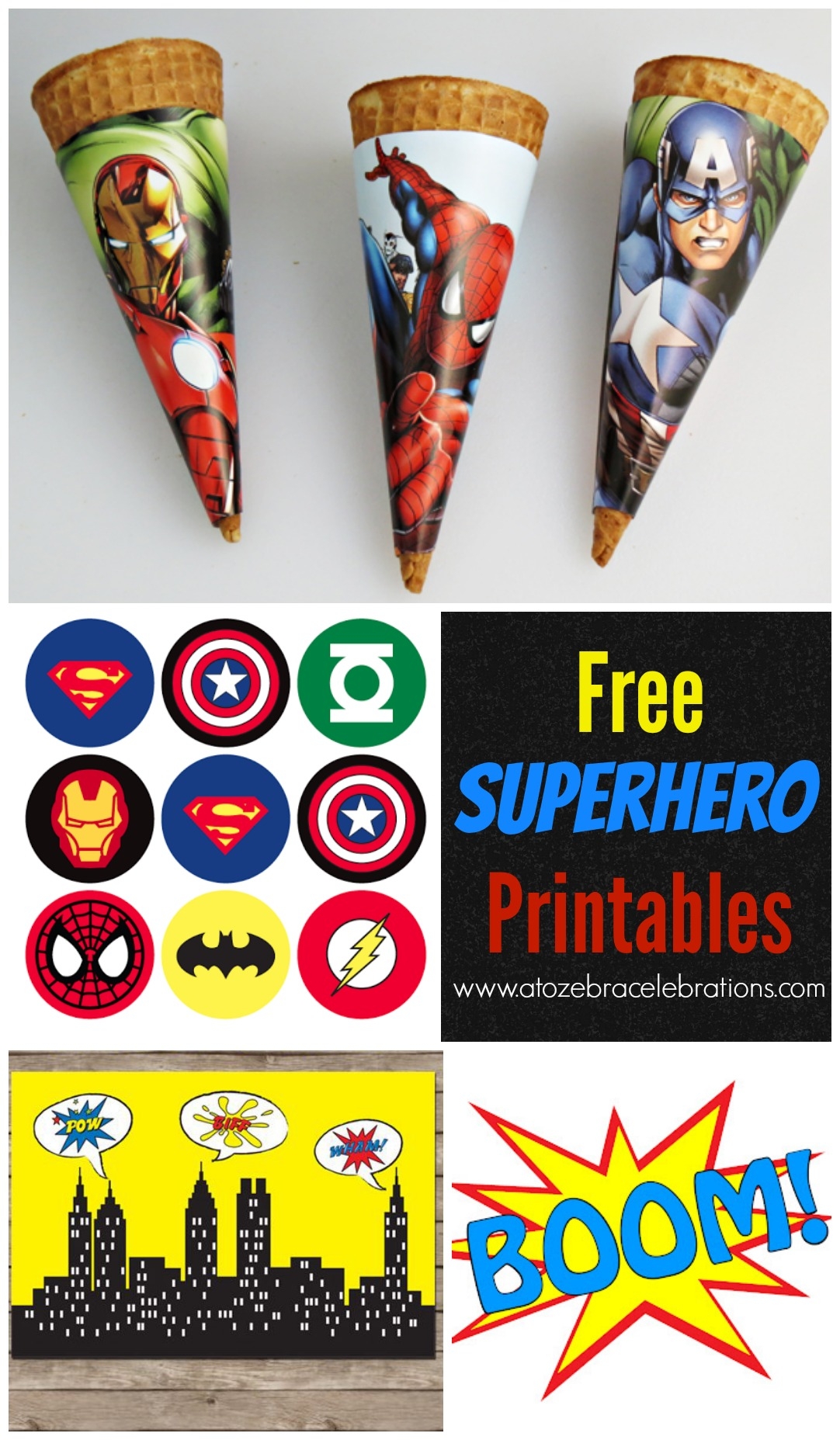6 Best Images Of Superhero Birthday Party Free Printables Free 