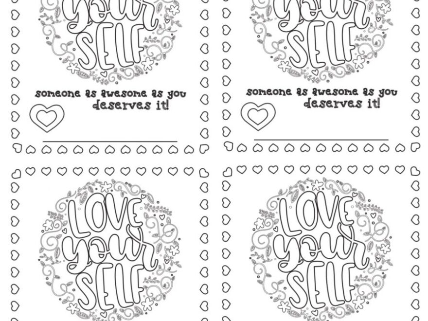 6 Free Printable Color your own Valentines That Make The Perfect Party