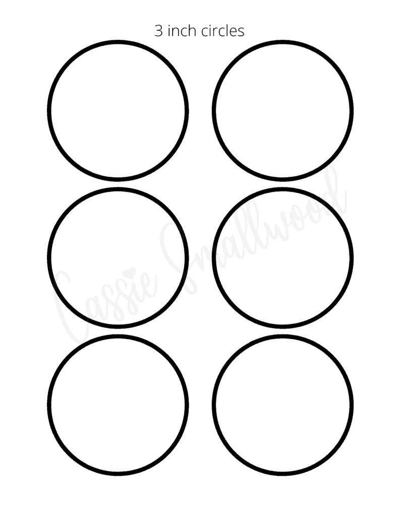 6 Inch Circle Template Printable 6 Inch Circle Template Printable