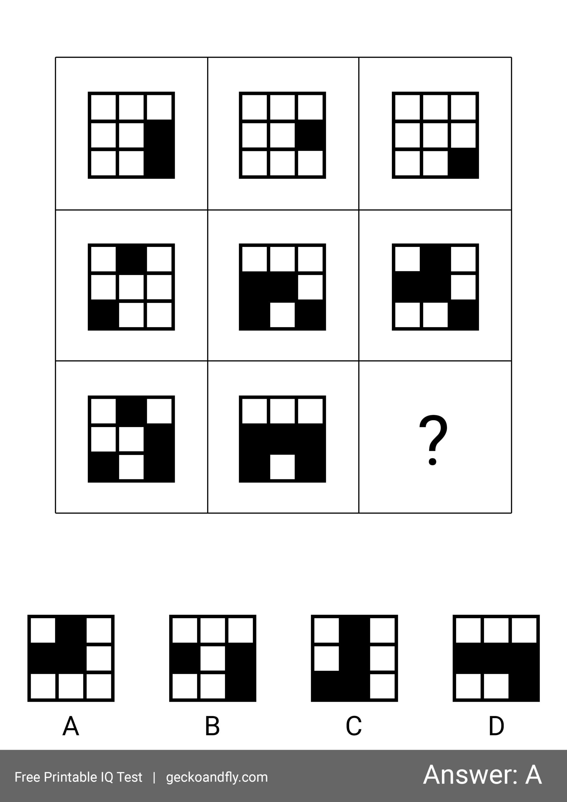 60 Free Printable IQ Test For Kids From 5 To 16 Years Old Part 2 