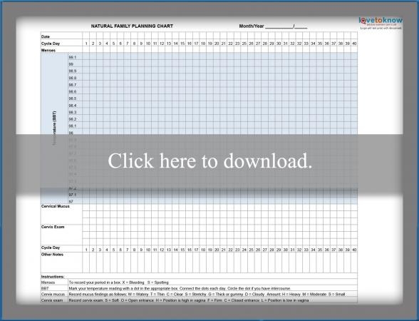 7 Natural Family Planning Methods And A Printable Chart LoveToKnow