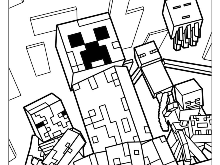 80 Minecraft Coloring Pages Free PDF Printables Minecraft Coloring