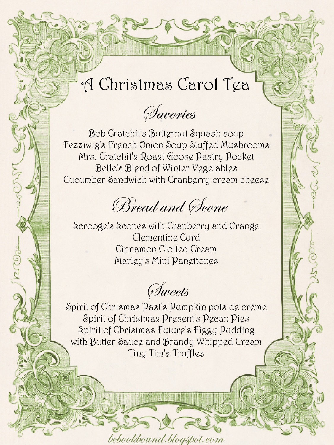 A Cup Of Christmas Tea Poem Printable