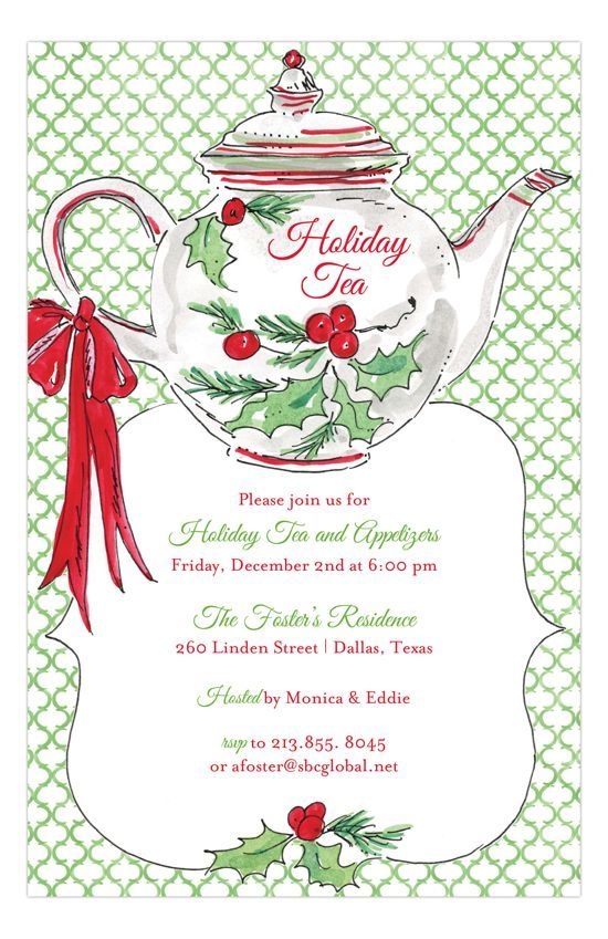 A Cup Of Christmas Tea Poem Printable