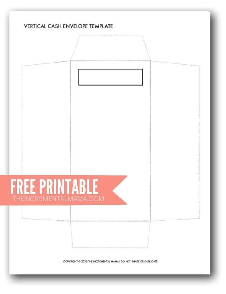 Free Printable Cash Envelope Template