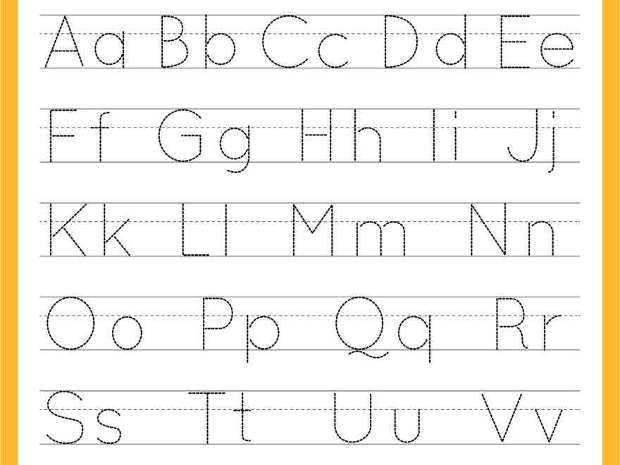 Alphabet Worksheets Kindergarten 20 Free PDF Printables Printablee