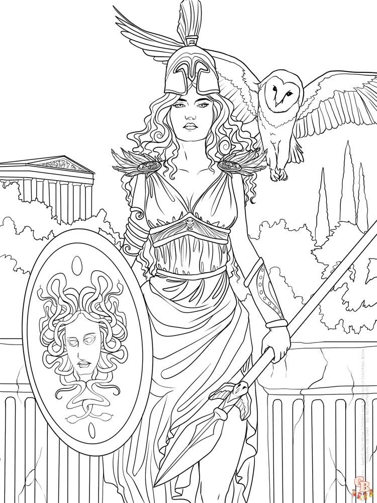 Ancient Greece Coloring Pages Free Printable Sheets