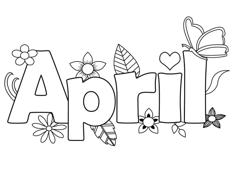 April Coloring Page Free Printable Coloring Pages For Kids