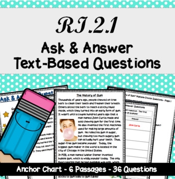 Ask And Answer Text Based Questions In Nonfiction Text RI 2 1 TPT