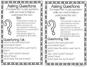 Asking And Answering Questions RI 2 1 By Amy Labrasciano TpT