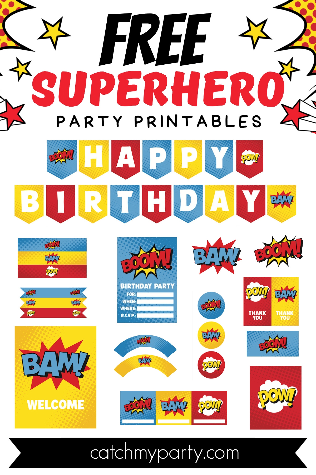 Avengers Birthday Party Free Printables Free Printables Hub