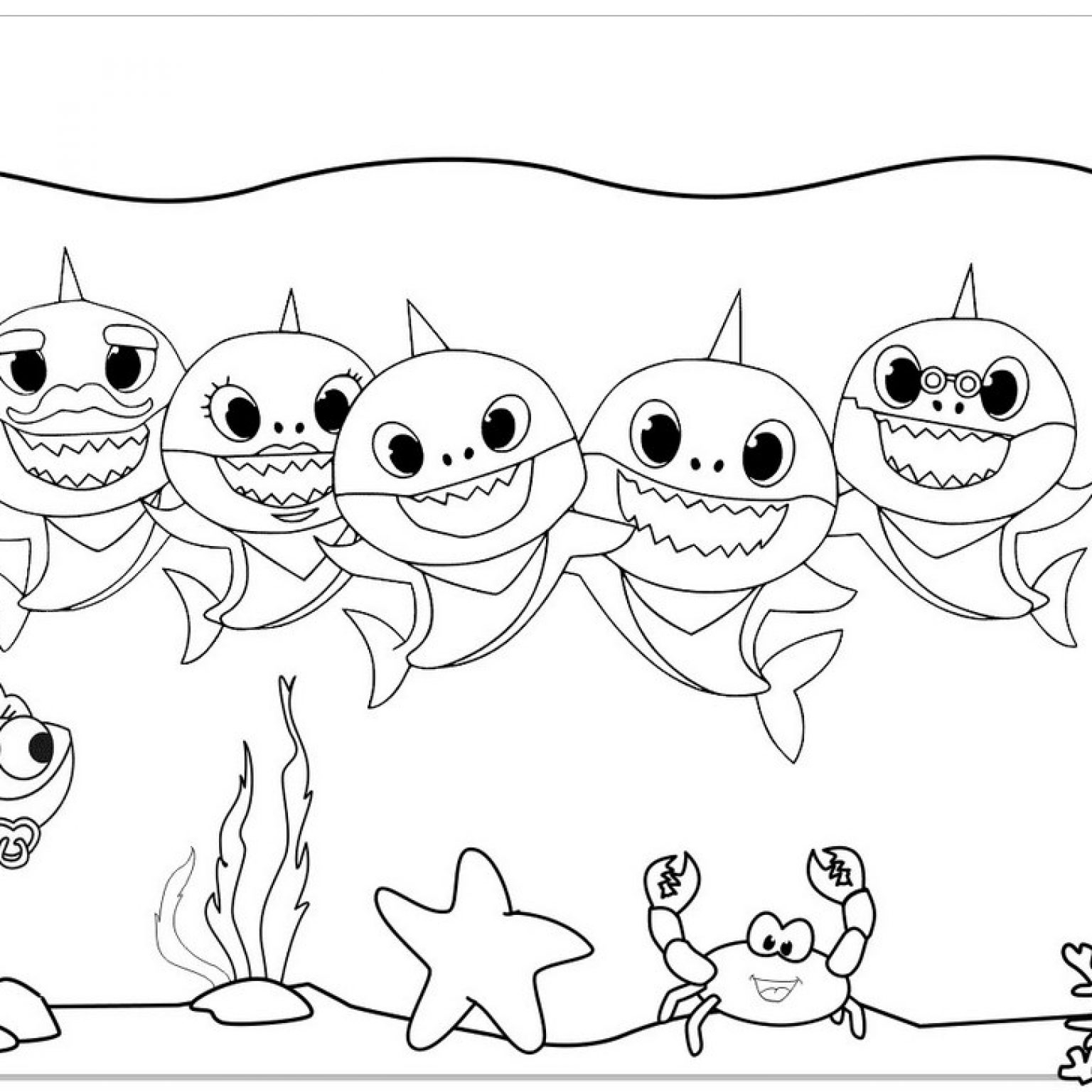 Shark Coloring Pages Free Printable