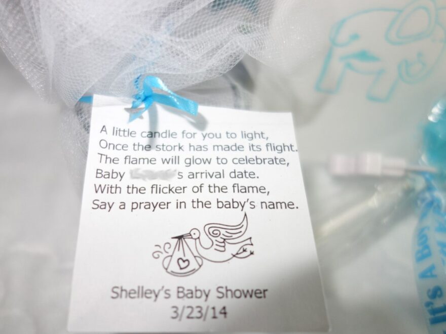 Baby Shower Candle Poem Printable Free FREE Printable A Z