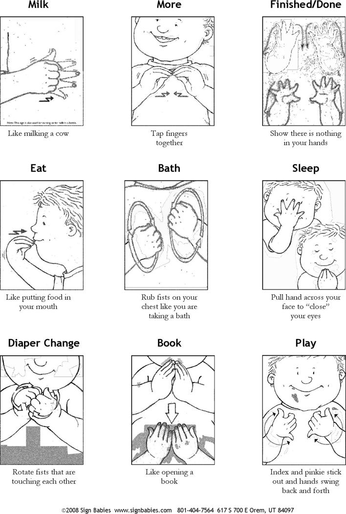 Baby Sign Language Printable Dev onallcylinders