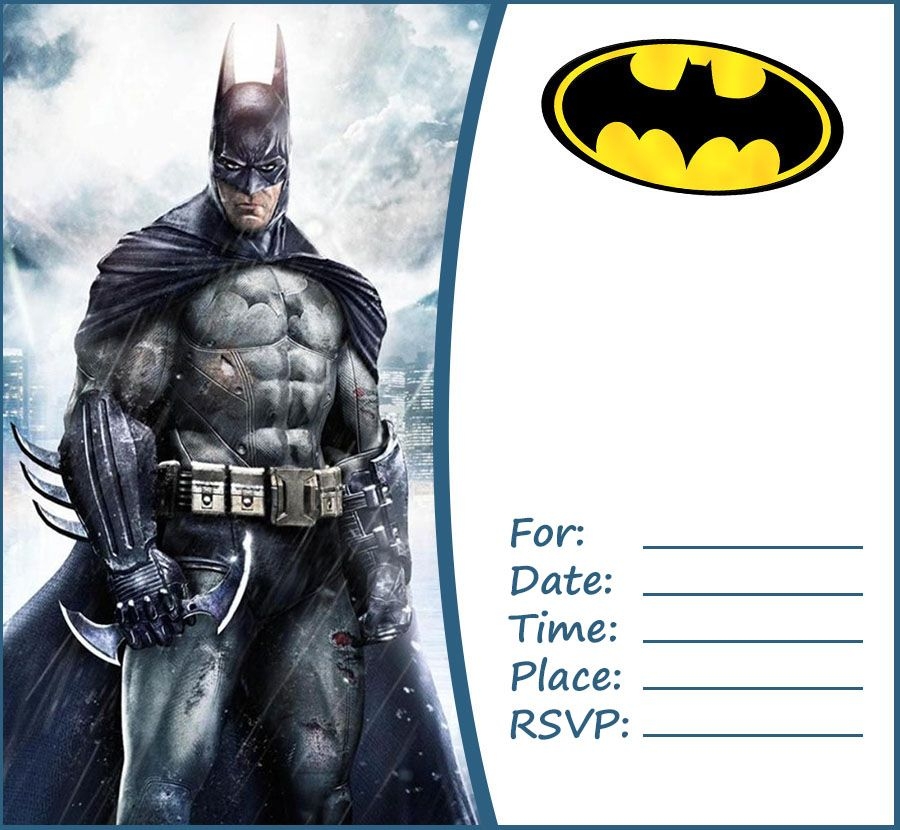 Batman Invitation Template Free Edit And Customize Your Free Batman 