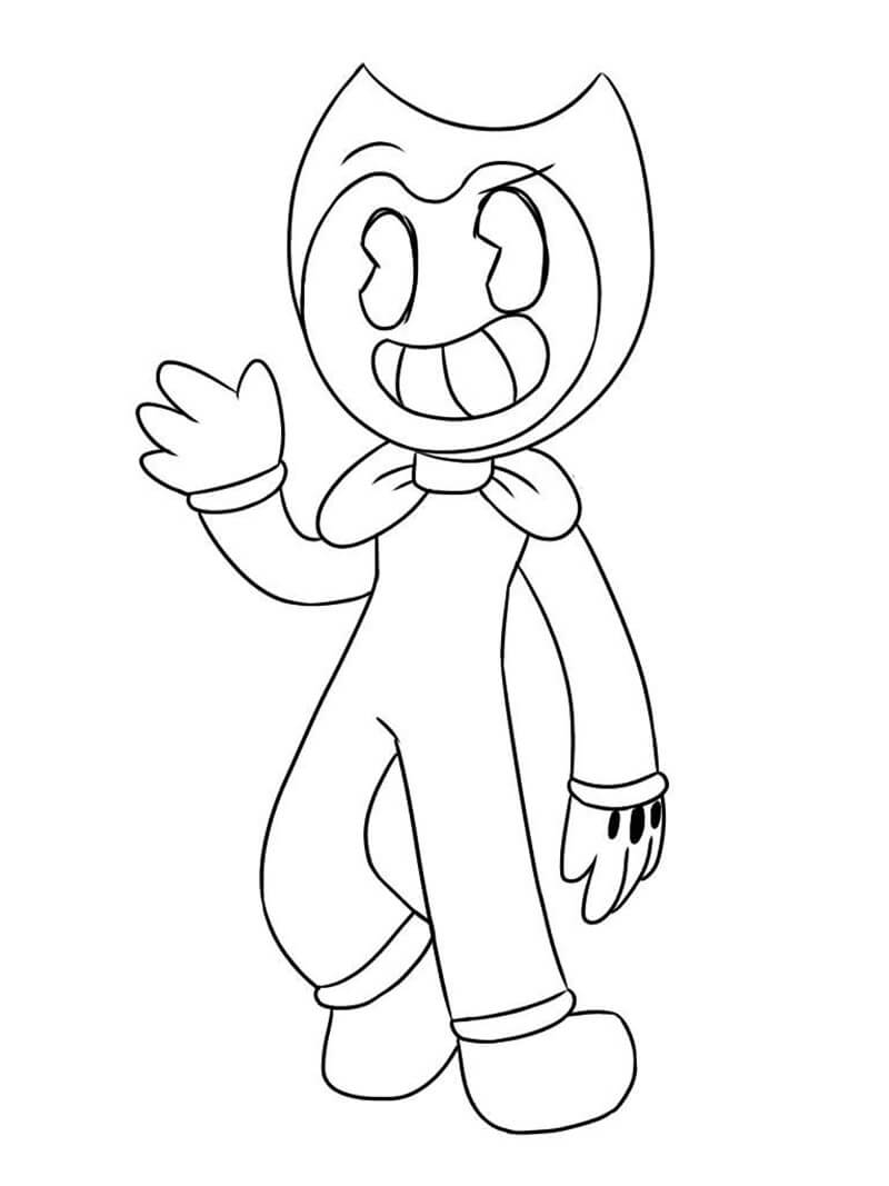 Bendy And The Ink Machine Coloring Pages Free Printable Coloring 