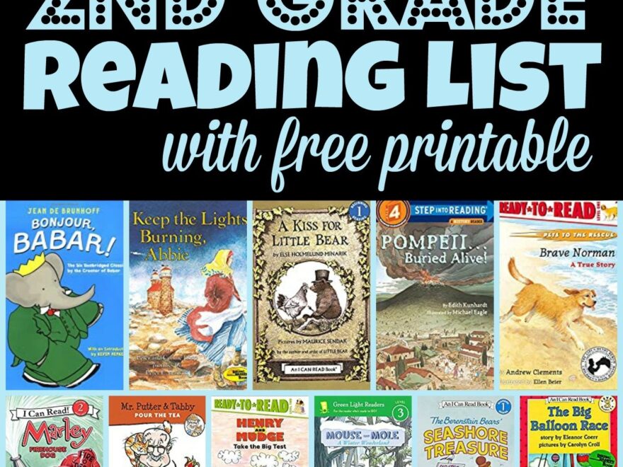 BEST 2nd Grade Reading Books List free Printable Worksheets Library