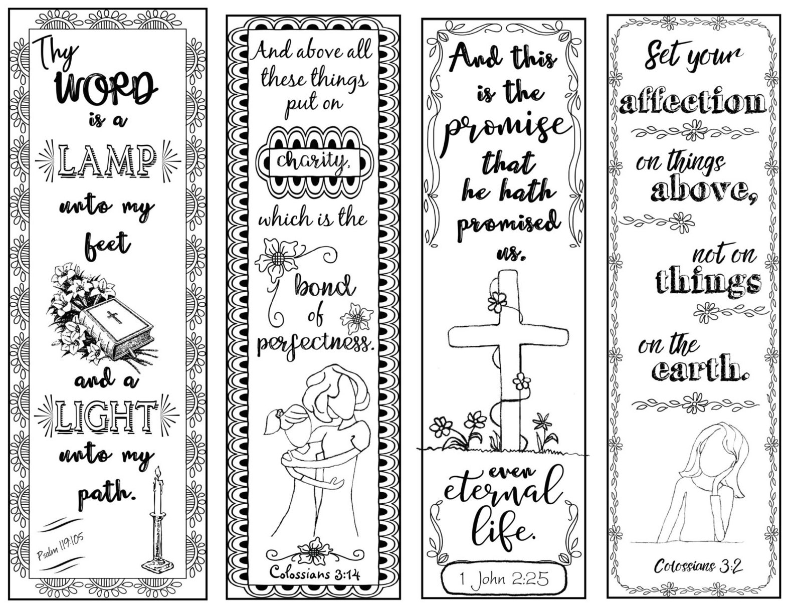 Free Printable Christian Bookmarks To Color Free Printable Christian Bookmarks To Color