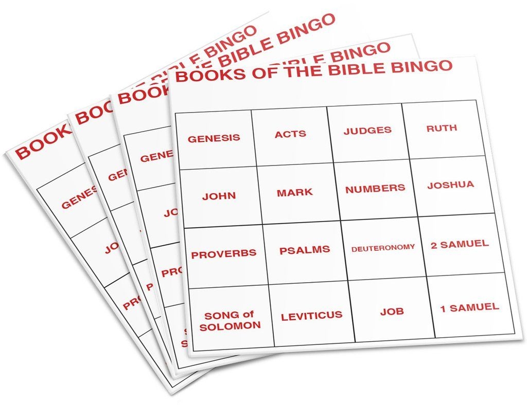 Books Of The Bible Bingo Free Printable