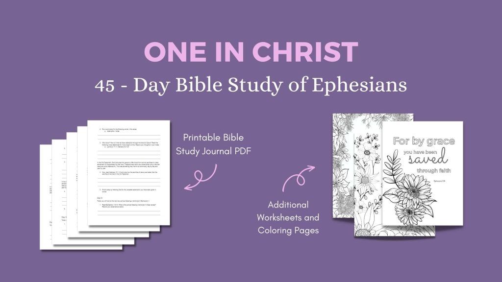 Bible Study Of Ephesians Free Printable Study Guide Megan Allen 