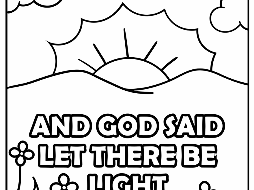 Bible Verse Coloring Page Preschool Printable Coloring Pages