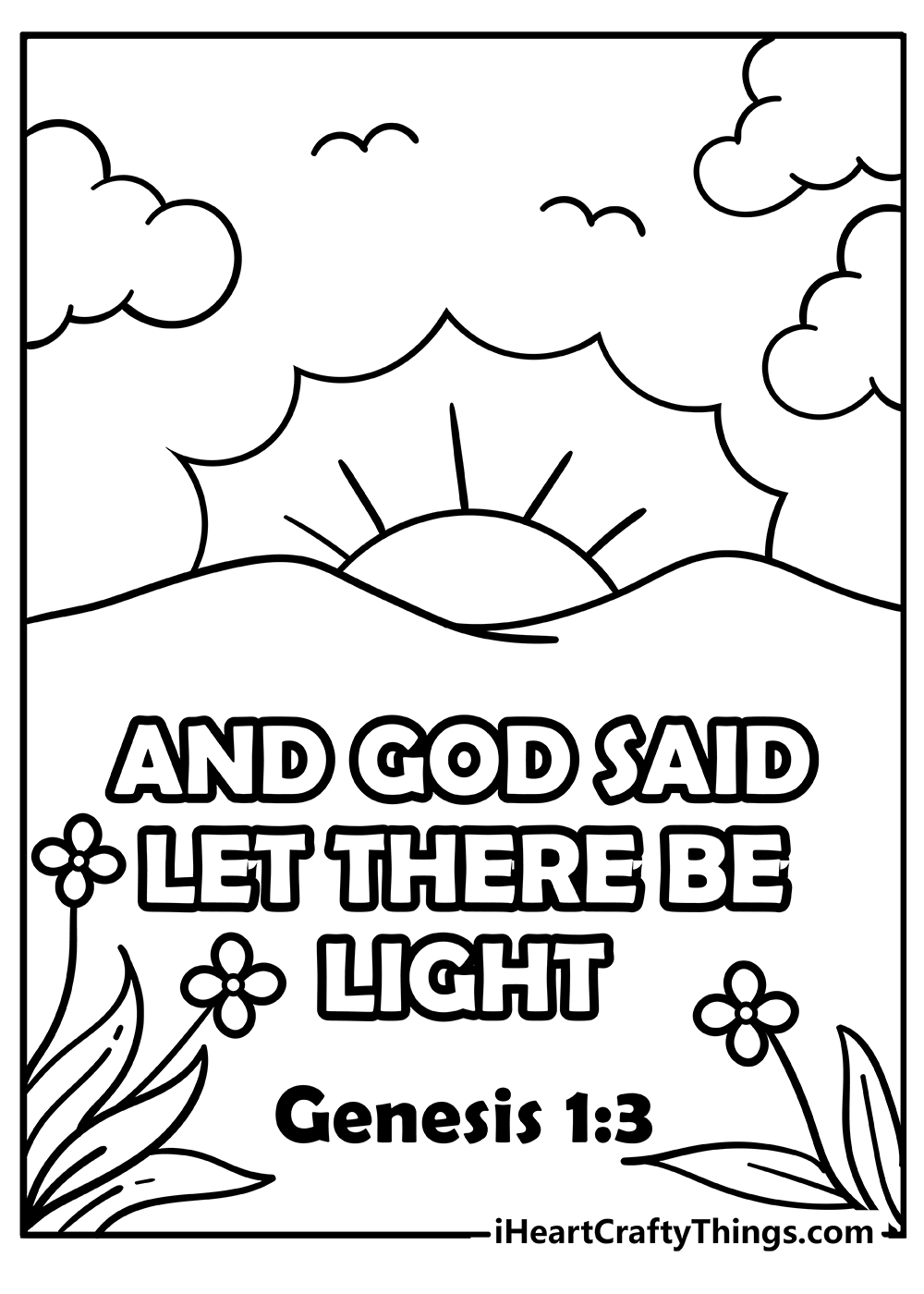 Bible Verse Coloring Page Preschool Printable Coloring Pages