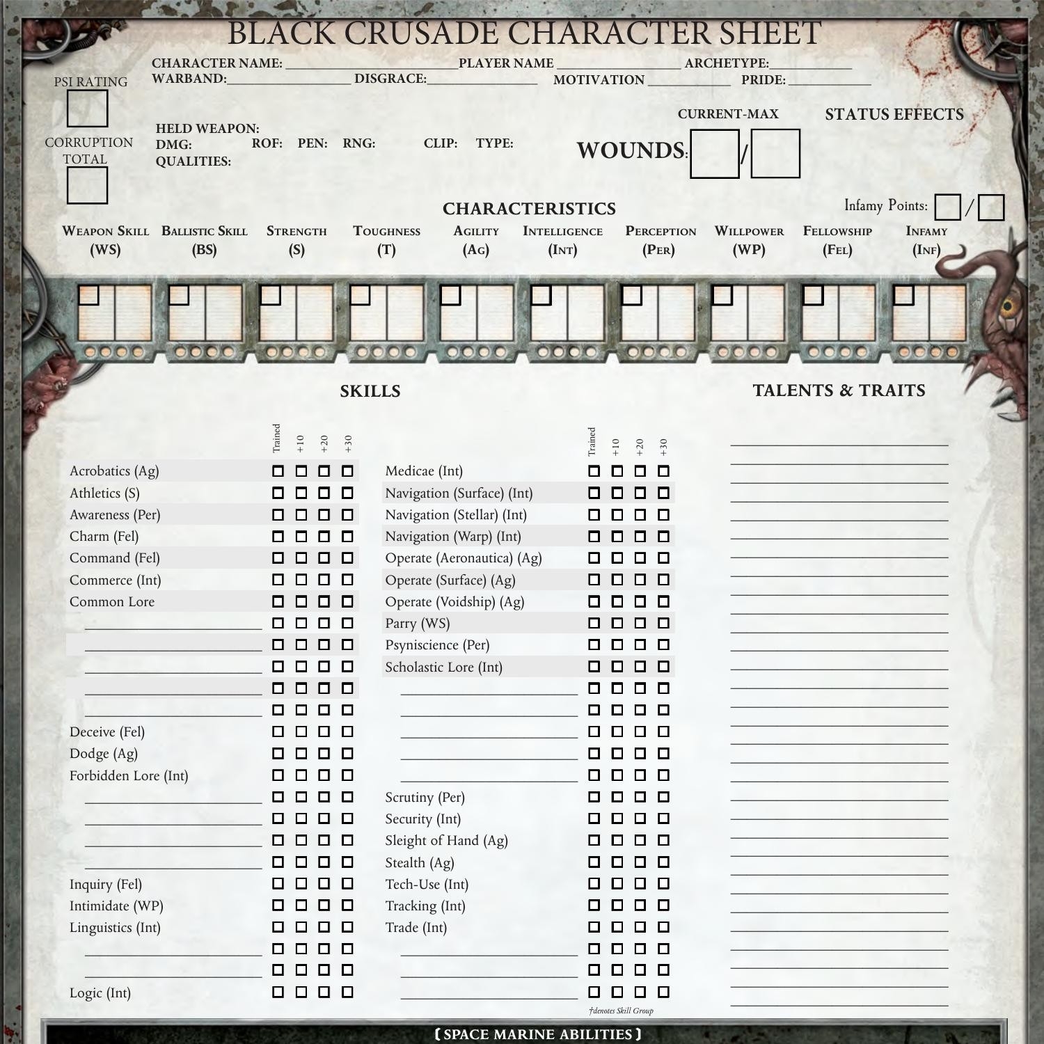 Black Crusade Character Sheet Apocrypha pdf DocDroid
