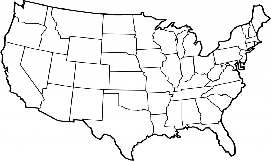 Blank United States Map Printable