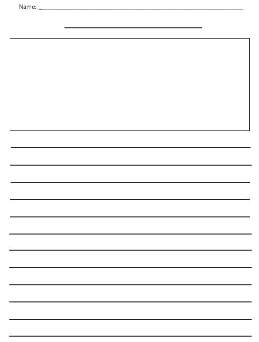 Bold Lined Paper With Picture Box Download Printable PDF Lined Paper 