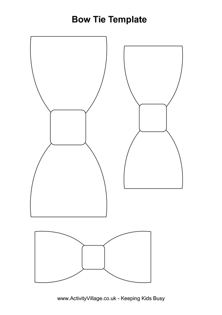 Bow Tie Template Free Printable Templates For Your DIY Projects