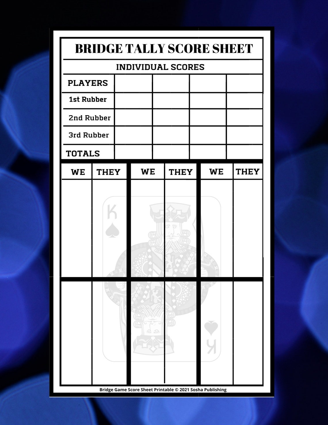 Bridge Game Score Sheets Printable Bridge Score Pad Bridge Score Card Bridge Game Score Sheets Printable Bridge Score Pad Bridge Score Card