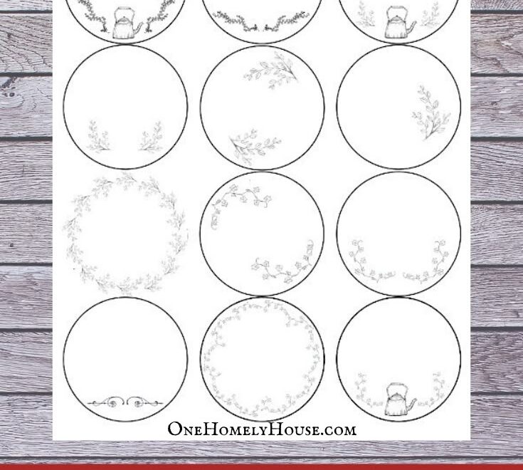 Canning Jar Printable Labels