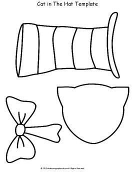 Cat In The Hat Template Dr Seuss Crafts Hat Template Dr Seuss 