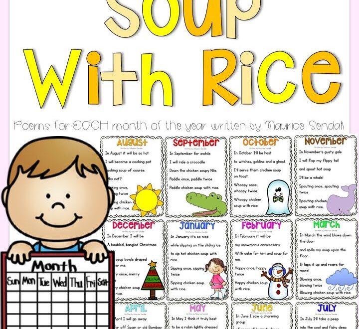 Chicken Soup With Rice Poems And Writing Activities Chicken Rice Soup