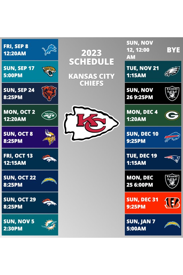 Chiefs 2025 Schedule Virginia B Gibson Chiefs 2025 Schedule Virginia B Gibson