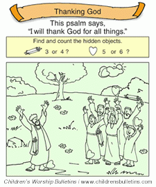 Children 39 s Church Bulletins About Thanksgiving Children 39 s Worship