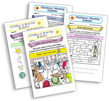 Children 39 s Worship Bulletins