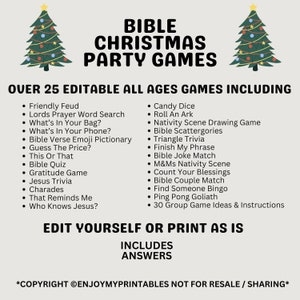 Free Printable Christmas Games For Church Groups