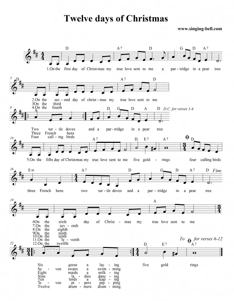Christmas Carol Sheet Music 30 Free Scores For Download Christmas Carol Sheet Music 30 Free Scores For Download