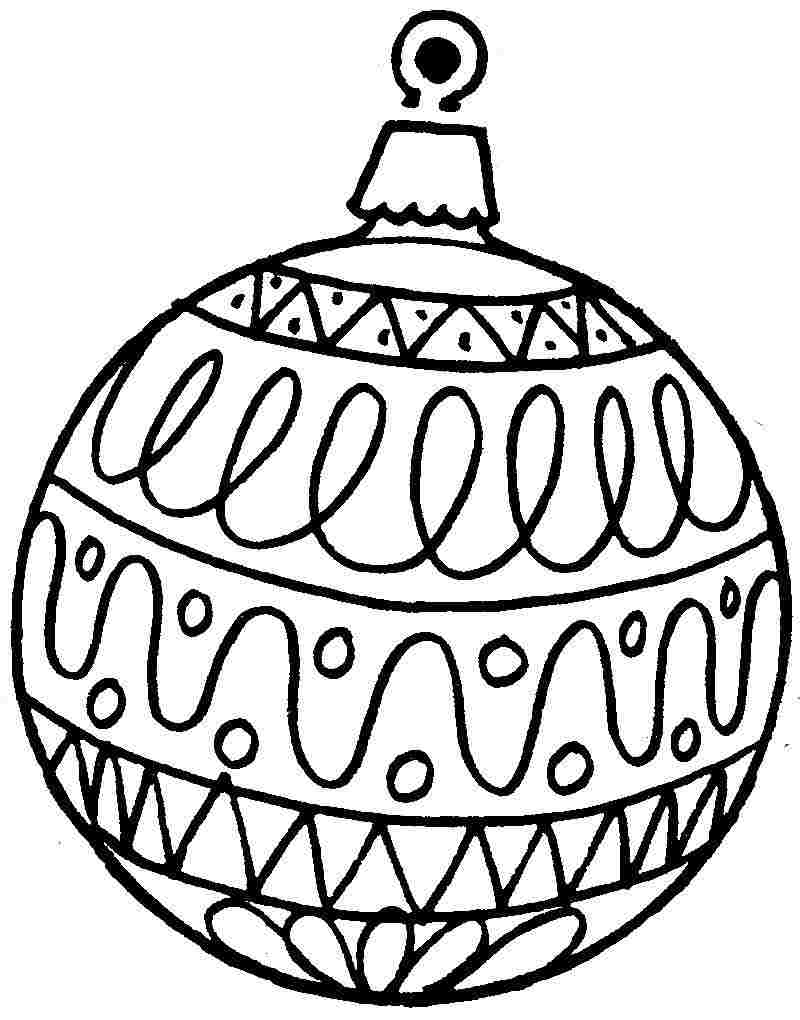Free Printable Christmas Ornament Coloring Pages