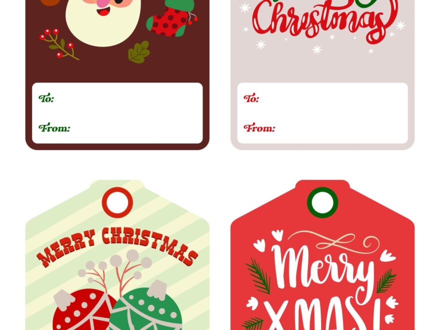 Christmas Gift Tags Personalized 10 Free PDF Printables Printablee