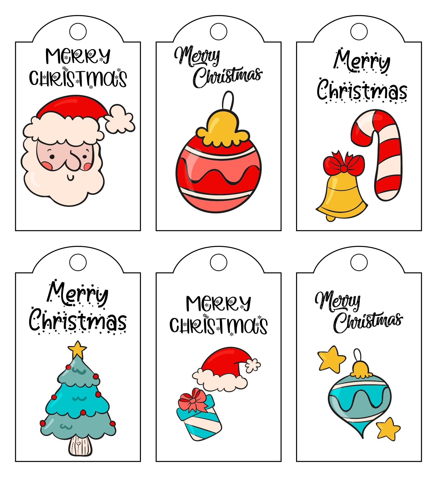 Christmas Gift Tags Templates 10 Free PDF Printables Printablee
