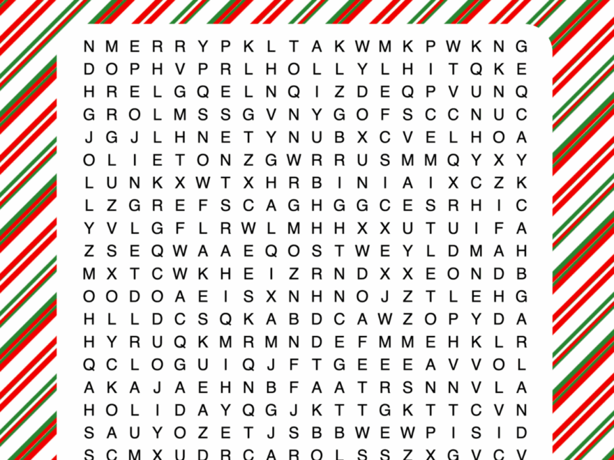 Christmas Printable Word Searches For Adults Word Search Maker
