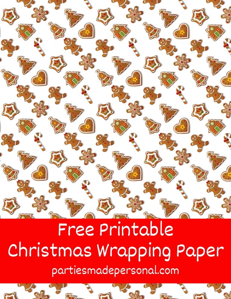 Free Christmas Wrapping Paper Printable