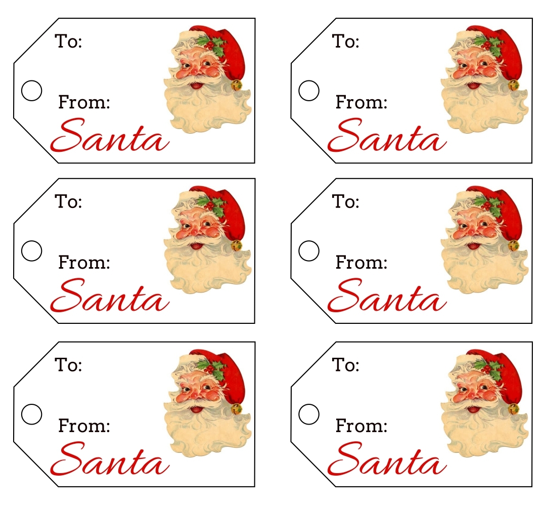 Christmas Tags From Santa 12 Free PDF Printables Printablee