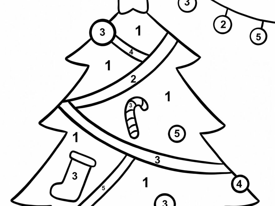 Christmas Tree Color By Number