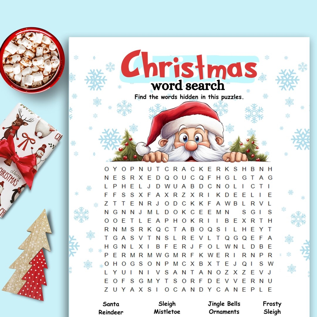 Printable Christmas Word Games For Adults