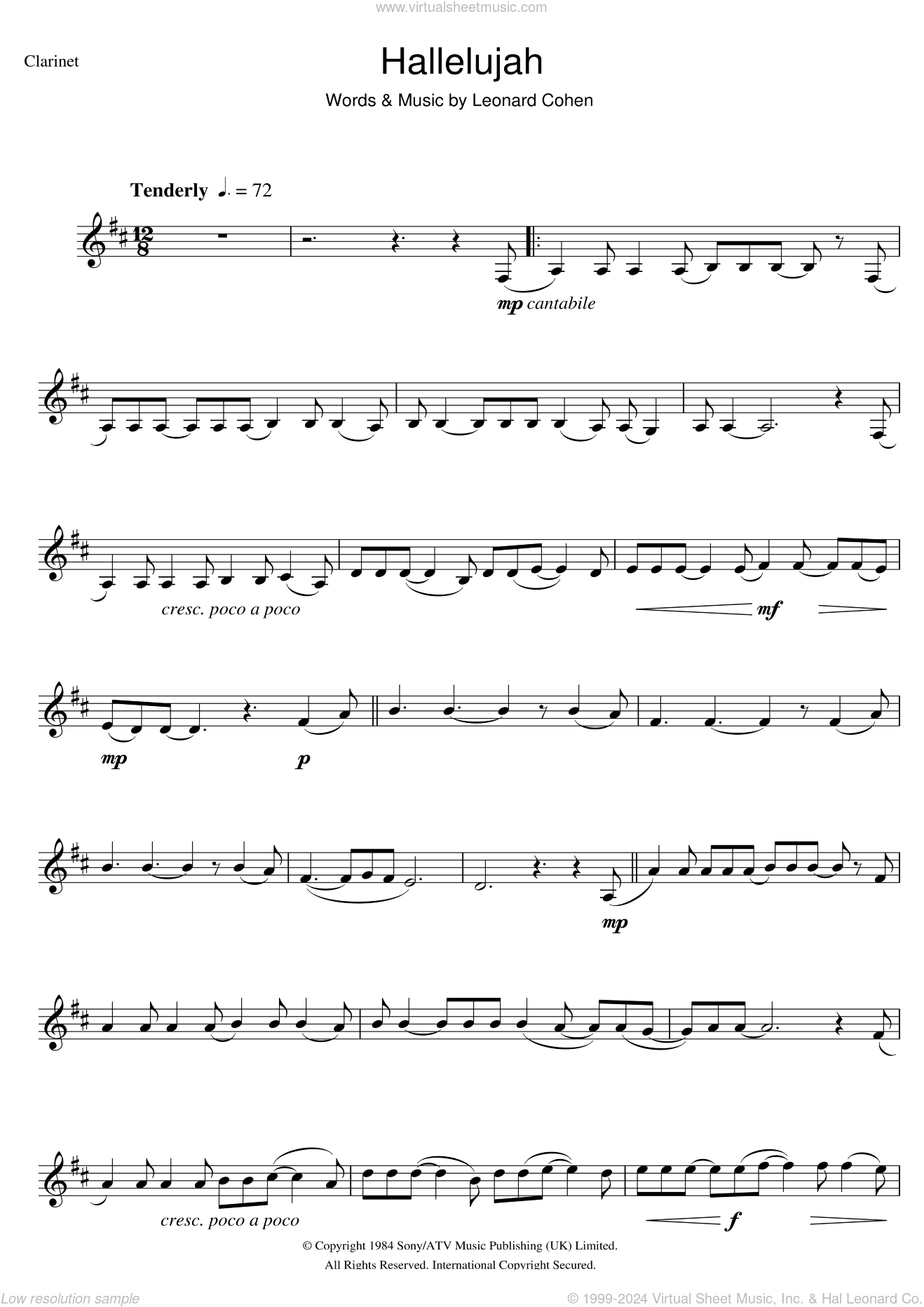 Clarinet Sheet Music